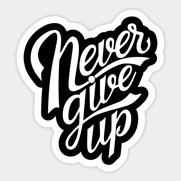 Never Ever Sticker by LefTEE Designs